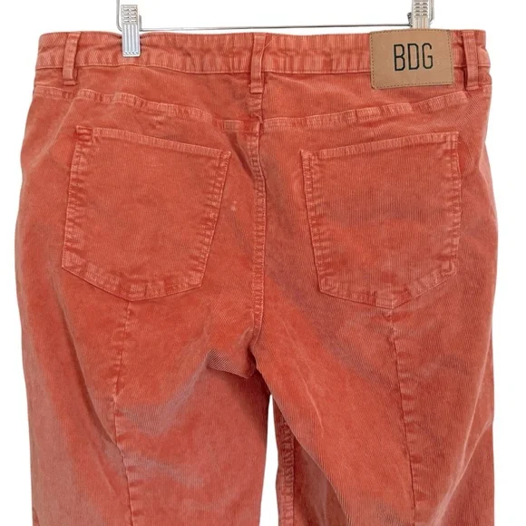 Urban Outfitters BDG Extreme Flare Corduroy Pants Women’s Sz 32 Tangerine Orange - Picture 8 of 16